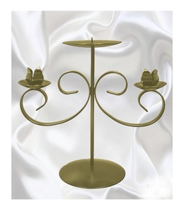 Black Candle Holder Candle Pillar Holders Handcrafted Iron Candle Stand Menorah and <b>Candelabra</b> Suppliers India - Product Image 5