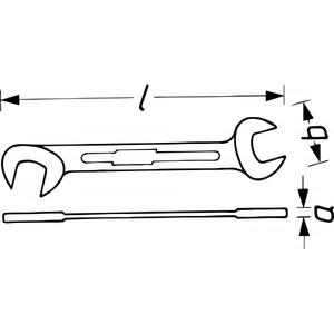 Hazet Short Metric Double Open-End <b>Wrench</b> - Product Image 2