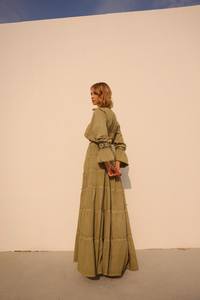 <b>Gypsy</b> Breeze Women's Vintage <b>Long</b> Sleeve A-Line 100% Cotton Breathable Set - Product Image 6