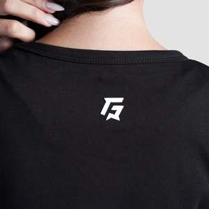 เสื้อยืดยาวสีดำโมดฟิตผลิตจากผ้าถัก - Product Image 6