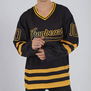 Maillot de hockey sur glace sur mesure pour hommes, uniforme de sport sublimé en gros avec logo personnalisé et design d'équipe - Product Image 6