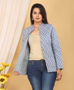 Chaquetas reversibles suaves impresas multicolores tradicionales jodhpuri hechas a medida para niñas y damas en diferentes diseños - Product Image 4