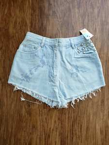 กางเกงยีนส์ขาสั้นทรงวินเทจ - Product Image 3