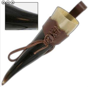 Exceptional Quality Customizable Metal and <b>Glass</b> Viking Beer <b>Drinking</b> Horn Mug with Stand Sustainable for Parties and Occasions - Product Image 4