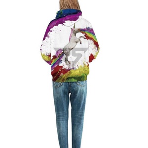 Venta al por mayor de sudaderas con capucha con logotipo personalizado de las mujeres personalizadas sudaderas con capucha de manga larga impresión 3D sublimación pulóver sudaderas con capucha de las mujeres - Product Image 2