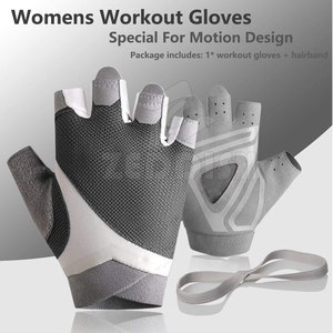 Guantes de levantamiento de pesas de cuero transpirable con logotipo personalizado para hombres y mujeres guantes de levantamiento de gimnasio - Product Image 6
