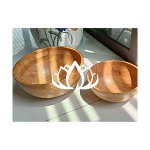 Vente en gros Bol en bambou pour servir fruits, salades, chips Bol en bambou biodégradable-LOTUS BLEU du Vietnam - Product Image 1