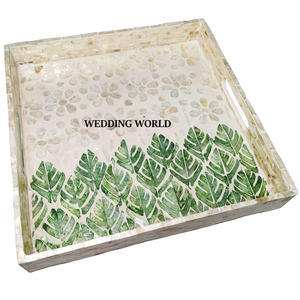 Bandeja de Chocolate de mejor diseñador rojo y blanco, vajilla hecha a mano, superventas, artículos de boda, venta al por mayor, bandeja de Chocolate nueva de lujo - Product Image 4