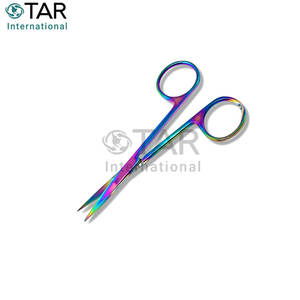 Tijeras de Microdisección Multicolores con Recubrimiento de Titanio Arcoíris, Instrumentos Médicos de Primera Calidad, Disecación de Tejidos de Precisión Fina - Product Image 6