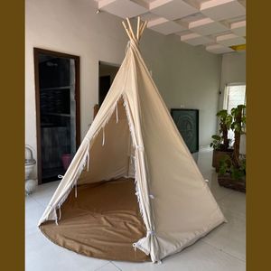 Tienda de campaña de lona Tipi, lo mejor para acampar, 100% algodón, impermeable - Product Image 1