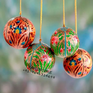 ลูกบอลกระดาษแขวนหรูหราเหมาะสำหรับการตกแต่งต้นไม้สร้างด้วยโลหะ - Product Image 3