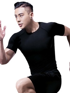 Men's Slim Fit Compression <b>T</b>-<b>Shirts</b> with O <b>Neck</b> Custom Sample 2025 <b>Low</b> MOQ Order Full Sleeves Raglan Design - Product Image 2