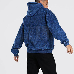 Vêtements professionnels pour hommes avec logo personnalisé Sweat à capuche basique délavé à l'acide Vente en gros Sweat à capuche délavé à l'acide pour hommes - Product Image 6