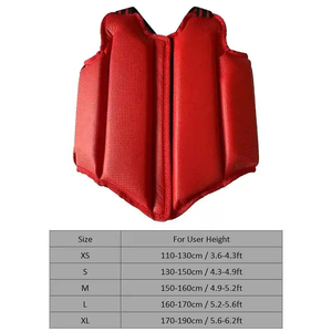 Protection corporelle en cuir et caoutchouc pour entraînement de MMA, Muay Thai, Kickboxing et arts martiaux, avec protection de poitrine et de ventre - Product Image 2