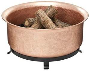 Brasero en fer artistique pour espaces extérieurs avec un aspect antique artisanal et un corps résistant aux intempéries - Product Image 1