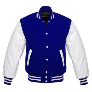High Quality Men's Stand Collar Varsity Jackets Winter Warm Wool Fabric XL Size Custom CollegeBaseballjacket for men - Product Image 1