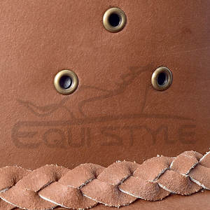 Sombrero de Vaquero de Cuero Marrón Trenzado Estilo Occidental Tamaño Personalizado Viajes al Aire Libre Campamento Pesca Sombreros de Cuero para Mujer - Product Image 3