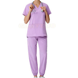 Etiqueta privada Material duradero Mujeres Médico Scrub Uniforme Bajo MOQ Mujeres Médico Scrub Uniforme - Product Image 1