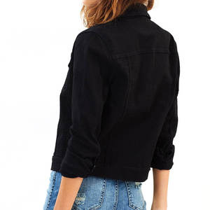 Nueva moda precio barato mujeres Denim Jean chaquetas venta directa de fábrica mejor precio hecho en Pakistán mujeres chaqueta de mezclilla 2025 - Product Image 2