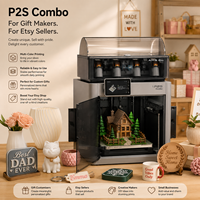 Imprimante 3D FDM P2s Combo Automatique Nouvelle Vitesse d'Impression Rapide PLA 600mm/s Bureau Core Closed Core Grand Écran Multicolore 1 An WiFi/USB