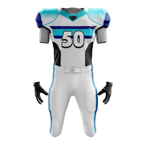 Ensemble de football américain en polyester 100% Vêtements de sport respirants à manches courtes Service OEM à prix raisonnable pour hommes - Product Image 2