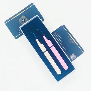 Pince à épiler professionnelle à 90 et 45 degrés, testée à la main, en acier inoxydable, pince à épiler à manche en forme de cœur, emballage personnalisé, meilleur prix - Product Image 5