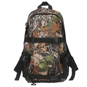 Wholesale Custom Logo Green Small Hunting Bag Daypack Rucksack with Padded Comfortable 600D Fabric Hunter Bag