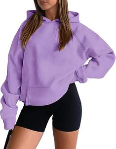 Sudadera con capucha para mujer Sudadera de manga larga Kangaroo Pocket 3D - Product Image 3