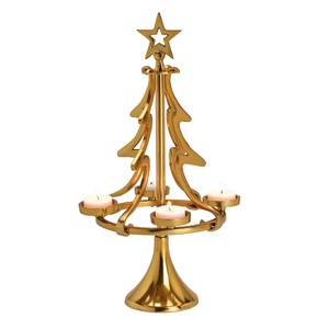 Metal Candle <b>Holder</b> Candle <b>Stand</b> for Lighting and Home Decoration Set Stylish Antique Finish Decorative Candle Jar <b>Holder</b> - Product Image 6