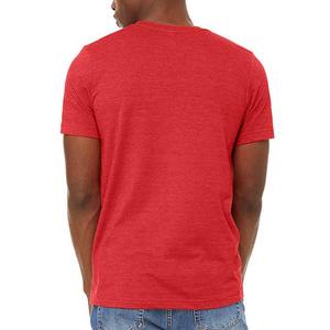 Camisetas ligeras de corte Regular para hombre, clásica de camiseta roja con cuello redondo talla grande, camisetas transpirables cómodas de algodón 100% para hombre - Product Image 3