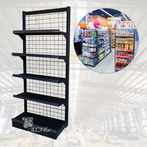 Adong A27 một mặt kệ trưng bày sơn tĩnh điện freestanding kim loại Gondola cho bán lẻ OEM Việt Nam sản xuất siêu thị - Product Image 1