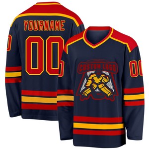 Jersey de Hockey sobre Hielo Personalizado con Transferencia Térmica, 100% Poliéster, Antibacteriano, Secado Rápido, Unisex, Adulto, OEM, Venta al Por Mayor - Product Image 6