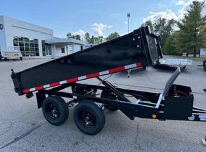 Remorques à benne basculante bon marché 6x12 4 'SIDES REMORQUE à benne basculante camion à benne basculante lourd remorque à benne basculante. - Product Image 5