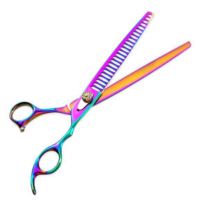 Ciseaux de toilettage pour animaux de compagnie de luxe OEM personnalisés de haute qualité, ciseaux à effiler de 8 pouces en acier inoxydable, qualité professionnelle - Product Image 3