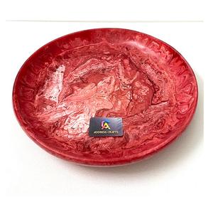 Belles assiettes en résine classique élégante faite à la main prix de gros assiette de service nouveauté plateau de fruits en résine par adresse artisanat - Product Image 6