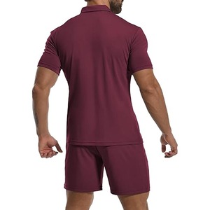 Última llegada chándales personalizados ropa de gimnasio para hombres conjunto corto ropa de hombre nuevo estilo traje de entrenamiento con logotipo personalizado - Product Image 6
