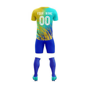 Camisetas de equipo Tops Uniforme de fútbol Jersey con cuello Logotipo propio para niños - Product Image 3