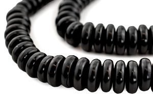 Perles de fabrication de bijoux en corne de bœuf véritable de haute qualité, personnalisées, brunes, faites à la main, lisses et polies, accessoires de bricolage pour designers, collier - Product Image 2