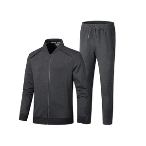 Sweatshirts de survêtement deux pièces fermeture éclair personnalisé coupe ajustée ensemble de course décontracté prix abordable OEM et emballage personnalisé - Product Image 2