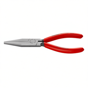คีมปากยาว Knipex สีดำเคลือบอะโนไดซ์ หัวขัดเงา ด้ามจับเคลือบพลาสติก ปากคีมทรงสี่เหลี่ยมคางหมู - Product Image 2