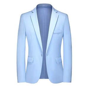 Blazer d'affaires formel pour hommes Slim Social Groom Wedding Show Stage Party Suit Jacket Dress Coat - Product Image 3