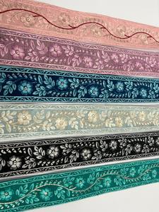 Vestido de Encaje con Patrón Floral y Red de Mariposas Bordada a Mano de 9 Metros, 9 Colores Diferentes, Estilo Bohemio/Casual/Tradicional/Etnico - Product Image 2