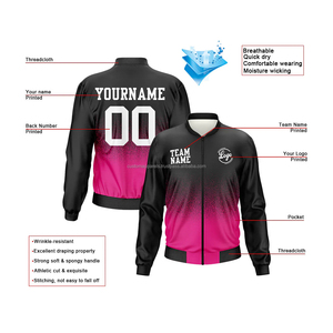 Veste universitaire personnalisée MCACVJ-279 vêtements d'identité à col montant personnalisés avec logo brodé sur le devant design de club personnalisable - Product Image 2