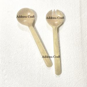 Ensemble de couverts à salade en résine à motif tourbillon, ensemble de cuillères et de fourchettes à salade de qualité supérieure, ustensiles de cuisine en résine, style vintage, outils à salade - Product Image 6