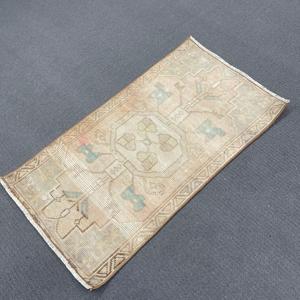 พรมตุรกีขนาดเล็ก 1.7x3 ฟุต ลายดอกไม้สีน้ำตาลสไตล์วินเทจ - Product Image 3