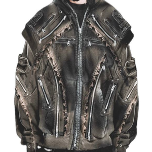 Sudadera con Capucha Regular de Invierno para Hombre, Diseño Personalizado con Logotipo, Lavado Ácido Negro, 280 g/m², 100 % Algodón, Ecológica, de Secado Rápido y Transpirable - Product Image 2