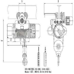 رافعة سلسلة كهربائية فولاذية 20 طن جديدة عالية الكفاءة معتمدة من CE وISO مع مكونات محرك أساسية وتحكم PLC فئة الخدمة M3-M4 - Product Image 3