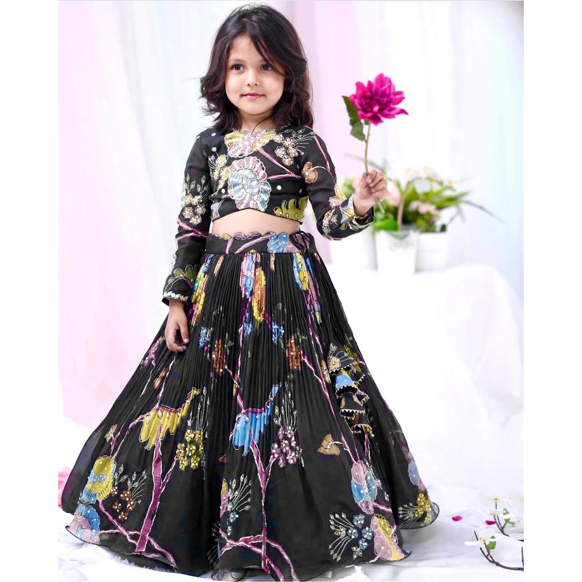 Kids Lehenga Choli Designs For Girl 2017 Elegant Kids Girls