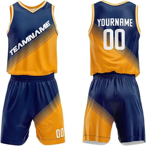 Maillots et shorts de basket-ball réversibles personnalisés, uniformes en polyester, logo imprimé, uniformes de haute qualité, vêtements de sport pour l'industrie. - Product Image 3