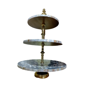 Support à gâteau en nacre de haute qualité, plateau à dessert sur mesure pour mariages de luxe, célébrations et coffrets cadeaux arabes - Product Image 3